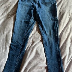 Free People Blue Jeggings Stretch Denim Slim Fit